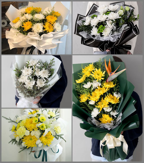 云南昆明禄劝县翠华镇白事花束代送